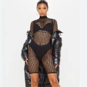Missguided Black Net Bodysuit